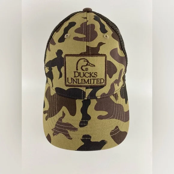 Bundle of 2, Ducks Unlimited Mesh Back Trucker Caps, Adjustable Snap Back - Picture 10 of 16